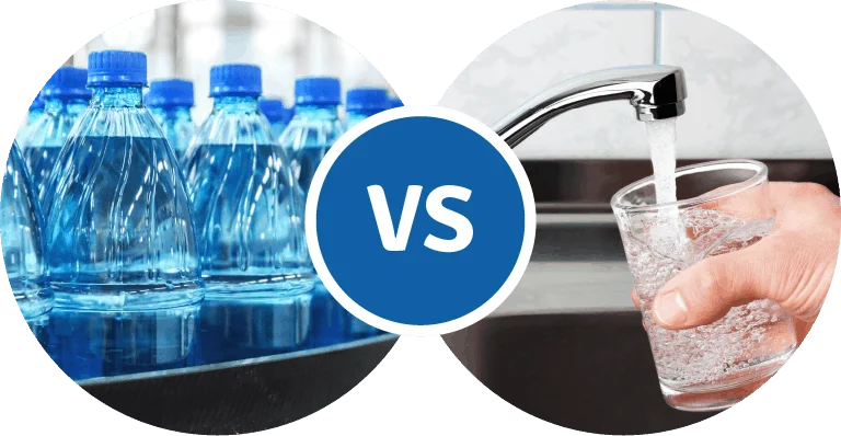 eau-embouteille-vs-eau-robinet L'eau en bouteille comparée à l'eau du robinet